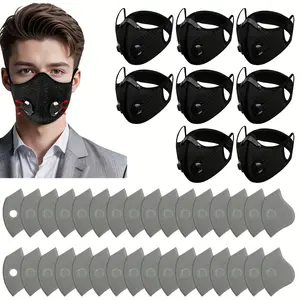 2/4 Cycling Masks with Replaceable Filter, Dustproof, Reusable Face Masks Suitable for Cycling, Running, Outdoor Climbing, Unisex Gift