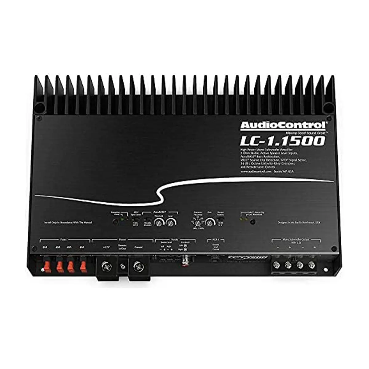 Audio Control LC-1.1500 LC Series High-Power Monoblock Amplifier with AccuBASS