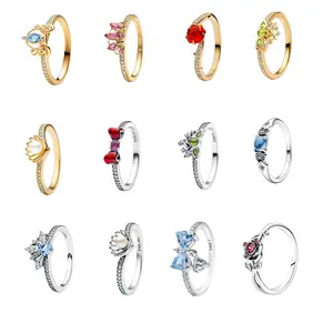 925 Sterling Silver Princess Rings