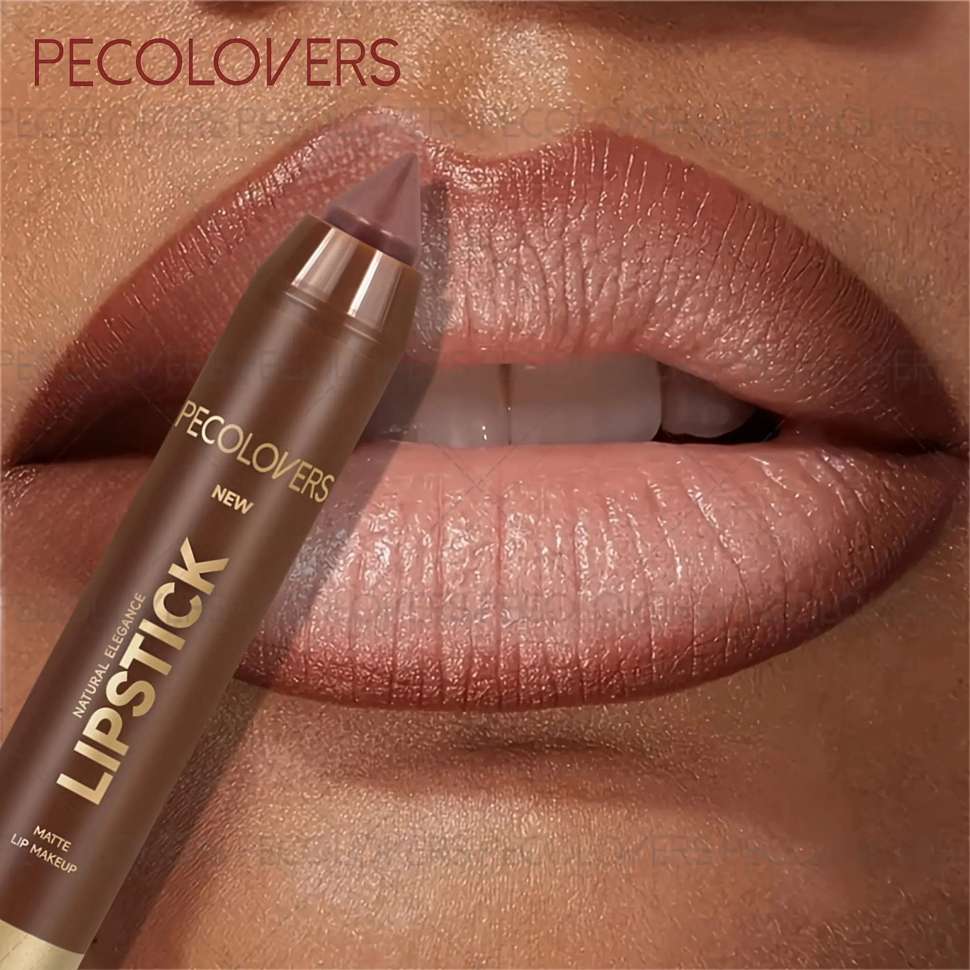1PC Plump Non-stick Cup Lipstick Bullet Lipsticks Matte Velvet Lipstick Pencil Long-lasting Lip Glaze Sexy Red Natural Outline Lips Lipliner Pen Makeup