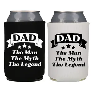 Father’s Day Can Cooler, Dad The Man The Myth The Legend, Daddy’s Drink Coolie Gift, Beer Hugger for Papa, Father’s Day Gift Idea