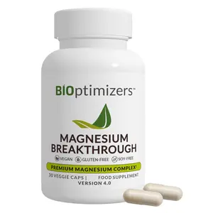 BiOptimizers Magnesium Breakthrough Supplement 4.0 - Has 7 Forms of Magnesium: Glycinate, Malate, Citrate, and More - Natural Sleep and Brain Supplement