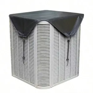 Outdoor Air Conditioner Cover — Winter Protective Shield for Outdoor Units | Heavy-Duty, Waterproof, and Debris-Resistant | Top-Cover Style (Black)