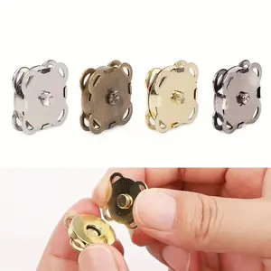 10pcs Bag Magnetic Snap Button Metal Button Clothes Purse Handbag Magnetic Closure Fastener Sewing Magnetic Snap Button 14mm