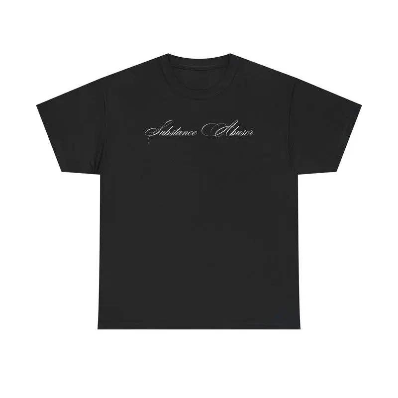 Women's Fitted Cotton Short-Sleeve Printed Round Neck T-Shirt - Soft, Classic, Casual Tops for Recovery Individuals as Thoughtful Love-Themed Gifts, Shortsleeve
