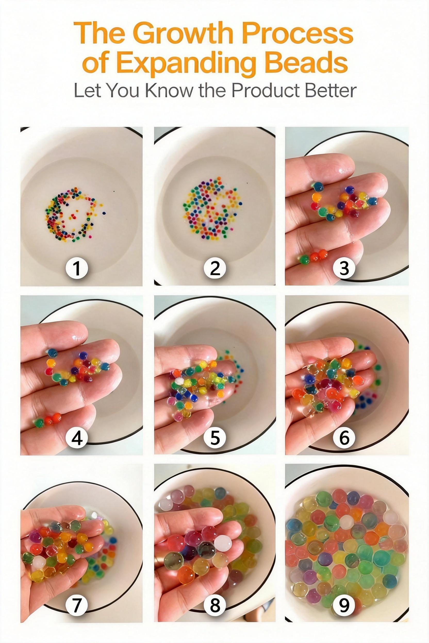 Orbeez Water Beads Sensory Water Beads Grow in Water Toys Water Beads Kit / Orbeez Kit Expanding Water Beads Hydrogel Beads Jelly Beads Orbeez Sensory Play