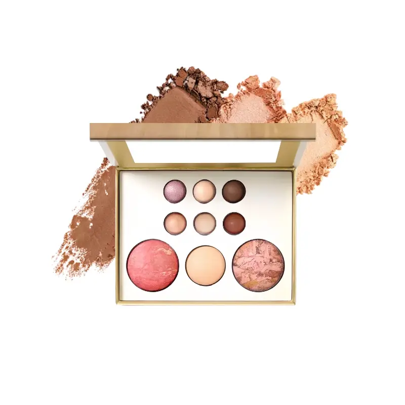 Vegan Defining All-in-1 Face & Eye Palette - Eyeshadow Makeup Powder, Blush, Bronzer, Highlighter, Smooth Velvet Texture, Travel-Friendly Cruelty-Free Eye Makeup Products