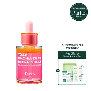 [Purito Official] TXA 6% + Niacinamide 10% + Retinal Facial Serum for Dark Spots Hyperpigmentation Uneven Tone High-Level Tranexamic Acid 6% Korean Skincare