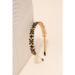 Floral Marquise Rhinestone Headband