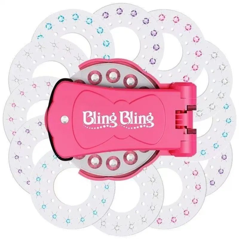 Glitter Diamond Styling Tools Hair Gemstone Styling Set + 180 colorful gemstones to light up girls' hair, clothes, accessories, etc., birthday gift for all hair types/hair styles - Hair Care, No Heat Required Hair Styling Accessories