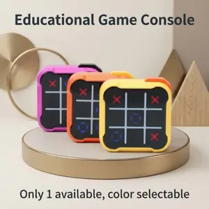 Portable Electronic Tic-Tac-Toe Game Machine, Handheld Console, Educational Finger Toy, Ideal for Family Entertainment, Friends' Gatherings, Home Education