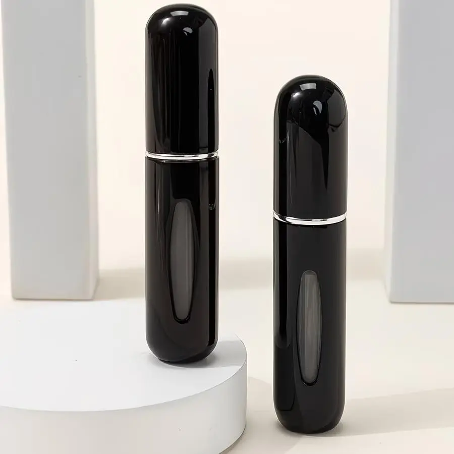 2 Pack Mini Refillable Perfume Atomizers, Portable and Leakproof Travel Spray Bottles for Cologne and Fragrance, Multi-Pack, Makeup, Cosmetic, Premium, Use, Build, Cologne Travel Bottle, Daily, Refill Easily, Travel Use, Two Bottles