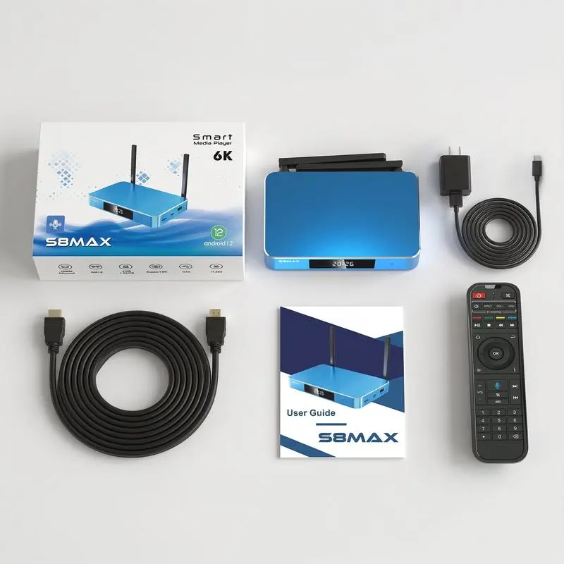 S8 Micro Desktop PC Mini PC, Quad-Core CPU, 4GB RAM, 64GB ROM, 6K Display Output HDMI Out, Compact Hub for Home Office, Compatible with Monitors/Projectors, Computers and Accessories