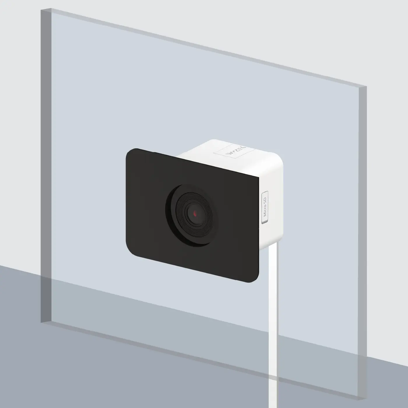 Wyze Window Cam — Wired 1080p HD Window Mount Security Cameras, Alexa & Google Assistant Smart Home Compatible, Upgraded Color Night Vision, 24/7 recording w/ Micro SD, AI-Powered Motion Detection, Safety