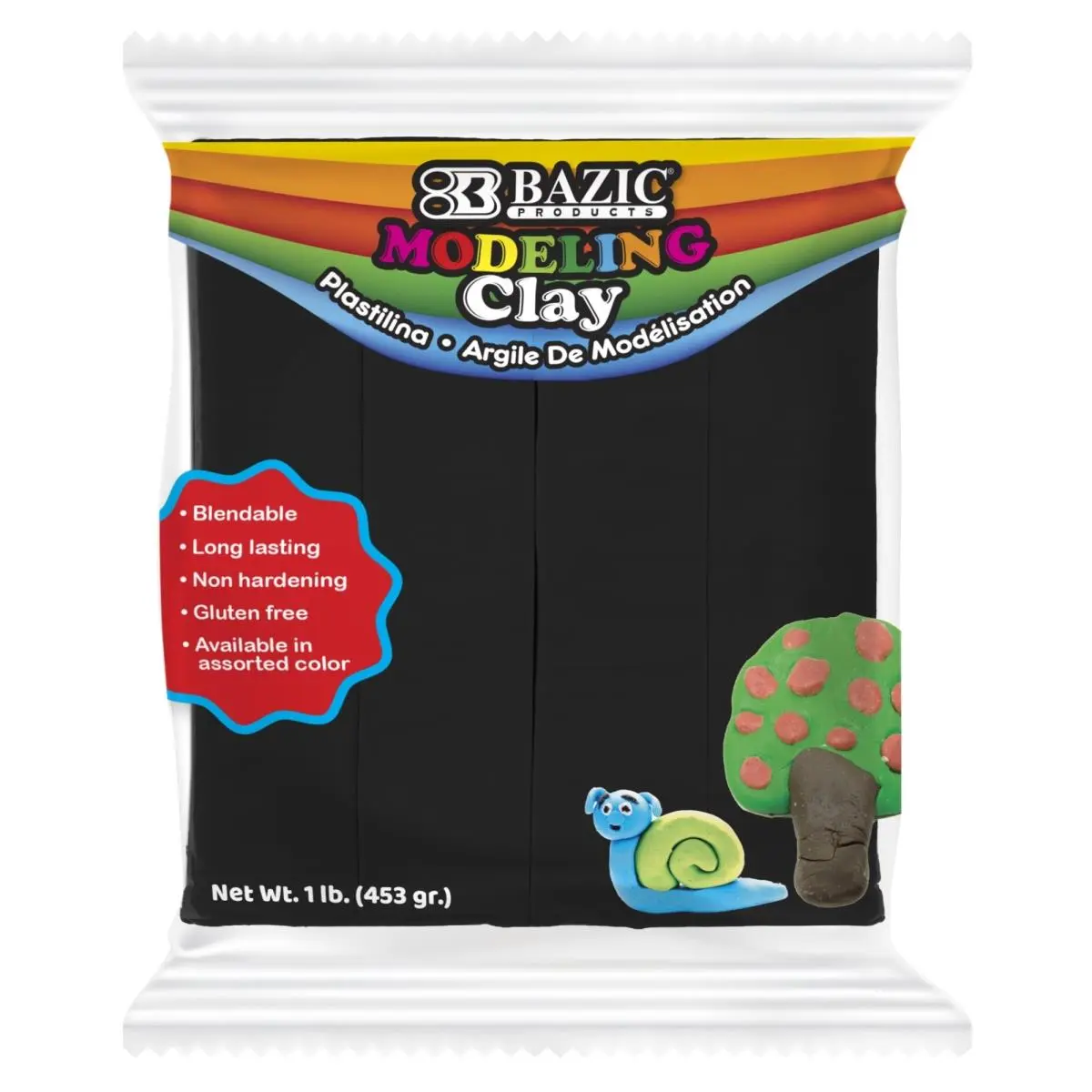 1 lbs Textured Natural Sculpting Clay - for Home Clay Art Projects, Suitable for Adults, Children, Natural Clay, Textured Clay