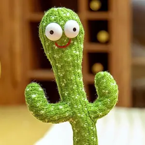Children Interactive Dancing Cactus Toy, Play & Sensory, Singing & Imitating Function, Educational Gift, Durable Design, Unisex, No Battery Needed