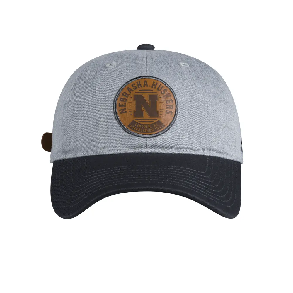 adidas Mens Nebraska Cornhuskers Wool Slouch Adjustable Cap  - Grey
