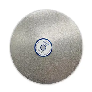 Diamond Flat Lap Disc, 10 Inch, 1000 Grit, 1 Inch Arbor, for Gemstone Glass Ceramics Grinding Polishing (1000 Grit)