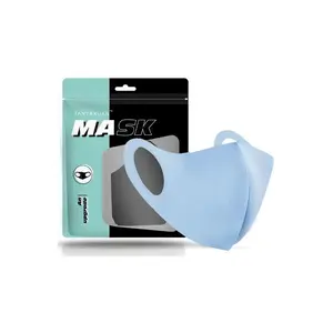 Light Blue Breathable Reusable Washable Face Mask