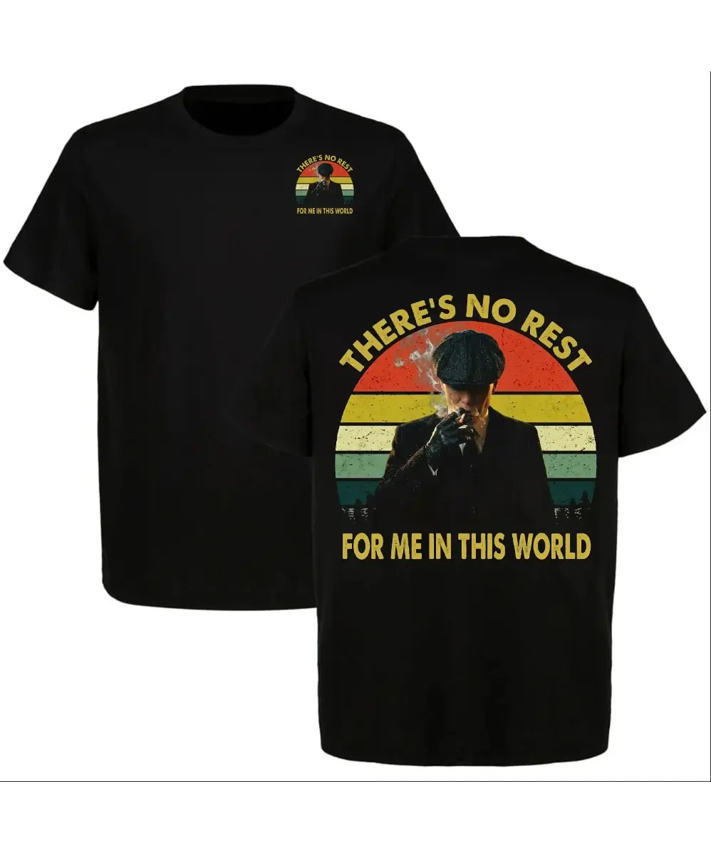 Men's Peaky Blinders Graphic T-Shirt, Vintage Style Tommy Shelby Quote Top in 100% Cotton Fabric, Breathable Short-Sleeve Menswear for Gym or Casual Wear, Athletic, Basic, Shortsleeve, Classic, Streetwear, Round Neck, Ribbed, Double Stitched, Peaky Blinde