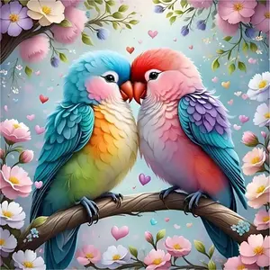 Bird 5D Diamond Painting Art Kits for Beginner DIY Full Drill Diamond Dots Crystal Craft Kits for Home Wall Decor Gifts