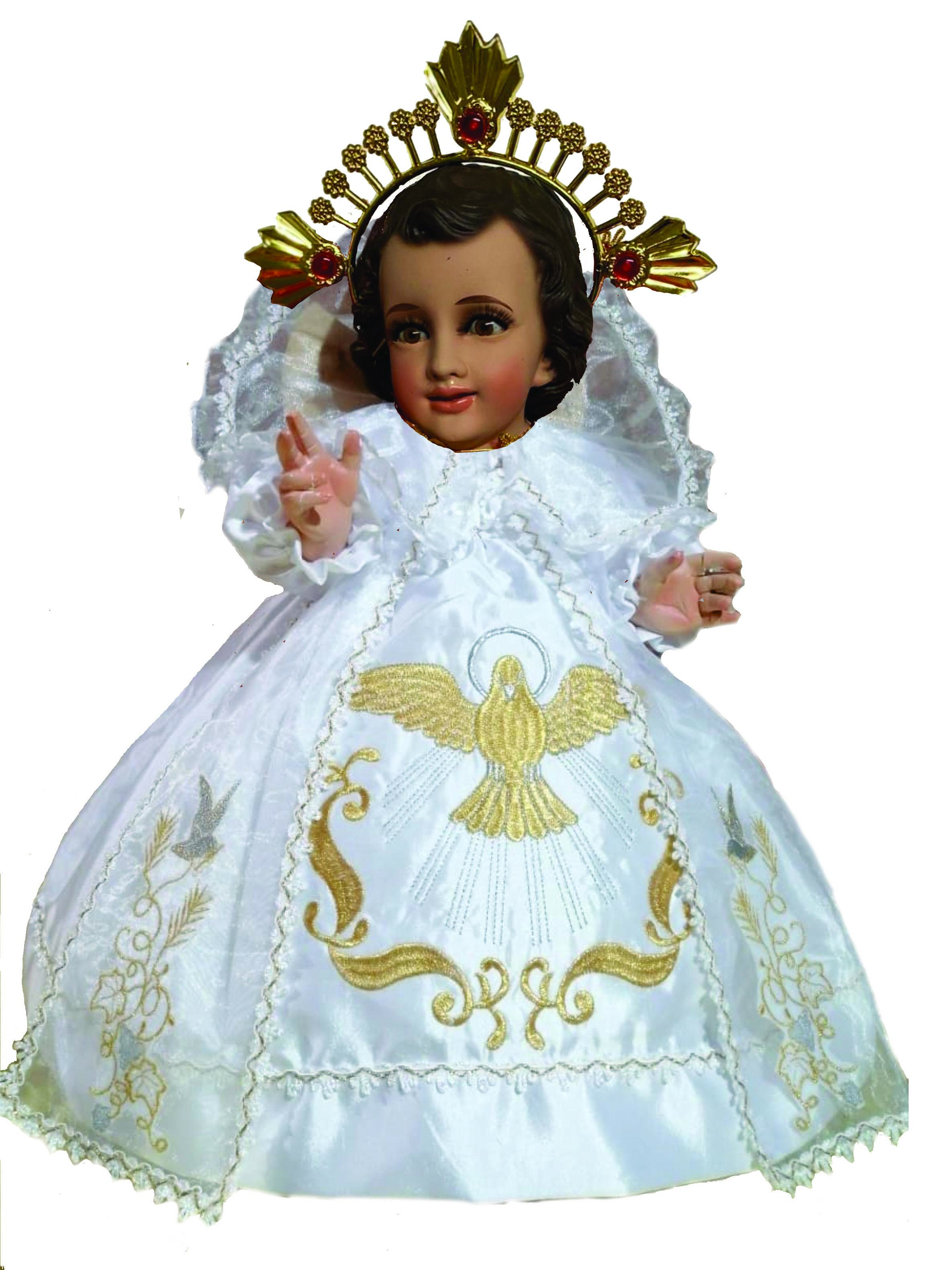 SPIRITU SANTO BLANCO 2026 Baby Jesus Outfit Handmade with Accessories & Underclothes Perfect for Christmas Nativity Catholic Gift Nino Dios Traje Bebé Niño Dios