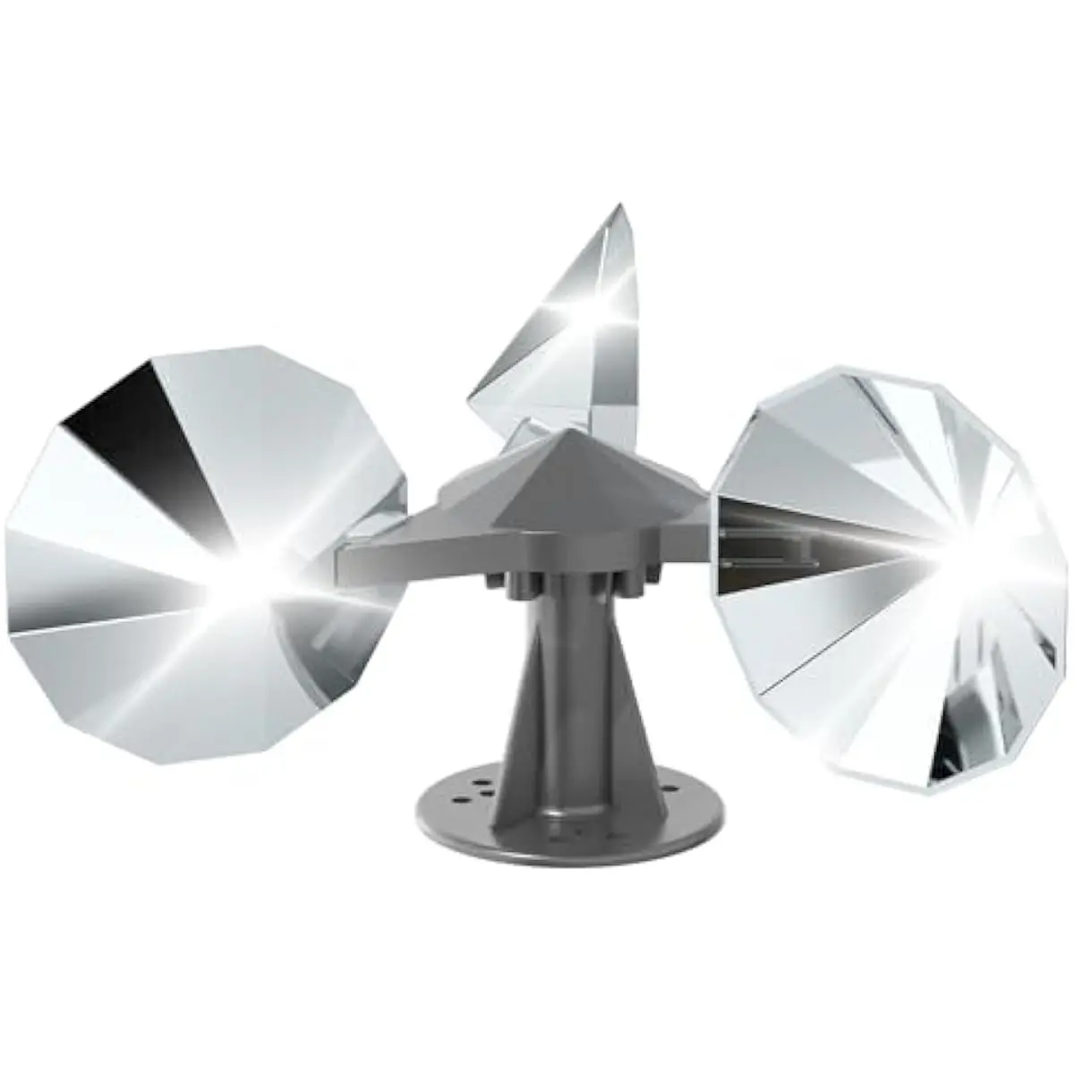 Bird Scare Reflective Device, Bird Reflector with Plastic Base for Outside Patio, Keep Pigeon Woodpeckers and Sparrows Away from Outdoor Boats Roofs Gardens
