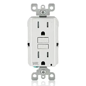Leviton GFWT1-W 15A 125V Weather-Resistant Tamper-Resistant Self-Test GFCI Outlet