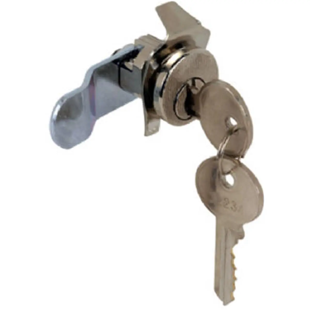 212 MAIN 5-Pin Tumbler Mail Box Lock - American-Made Device with Brass Pins, Die-Cast Body, Nickel Plating, Plated Steel Cams, Spring Steel Locking Clips for Sailing, Water Sports (with Key), Lock + Keys