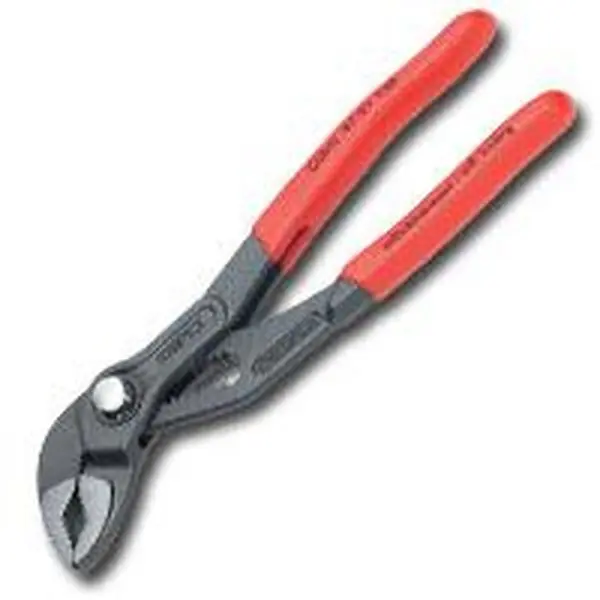 Knipex 6-Inch Cobra Adjustable Gripping Pliers - Chrome Vanadium (CR-V) Locking-Jaw Hand Tool, Plastic Coated Finger Guard, Secure Nut/Bolt Handling, Eliminate Nut-Burring Hardness, 6" Cobra Adjustable Mechanics Tools for Mechanics