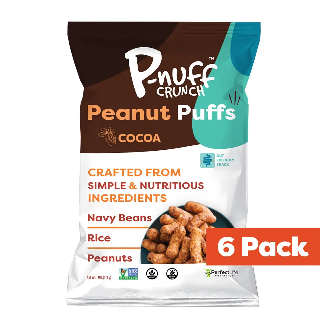 Protein Peanut Puff Cocoa Flavor (Pack of 6) Protein Peanut Puff Cocoa Flavor (Pack of 6)