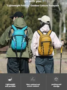 Lightweight Outdoor Folding Backpack, Portable and Storable, Unisex Hiking Travel Shoulder Bag, Lightweight Adventure Pack