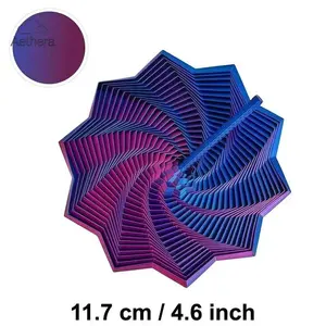 3D Printed Fidget Star Sensory Toy, Fractal Hexagon Spiral Fidget, Stress Relief Decompression Toy for Office Desktop, 2025 New Star Shaped Fidget Toy for Kids & Adults