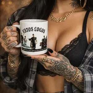 Vatos Locos Coffee Mug 12oz - Stylish Ceramic Cup with Iconic Design for Coffee Lovers