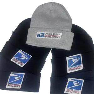 United States Postal Service Beanies - Gray, Navy Blue & Black- Soft Knit Winter Hats for Men & Women