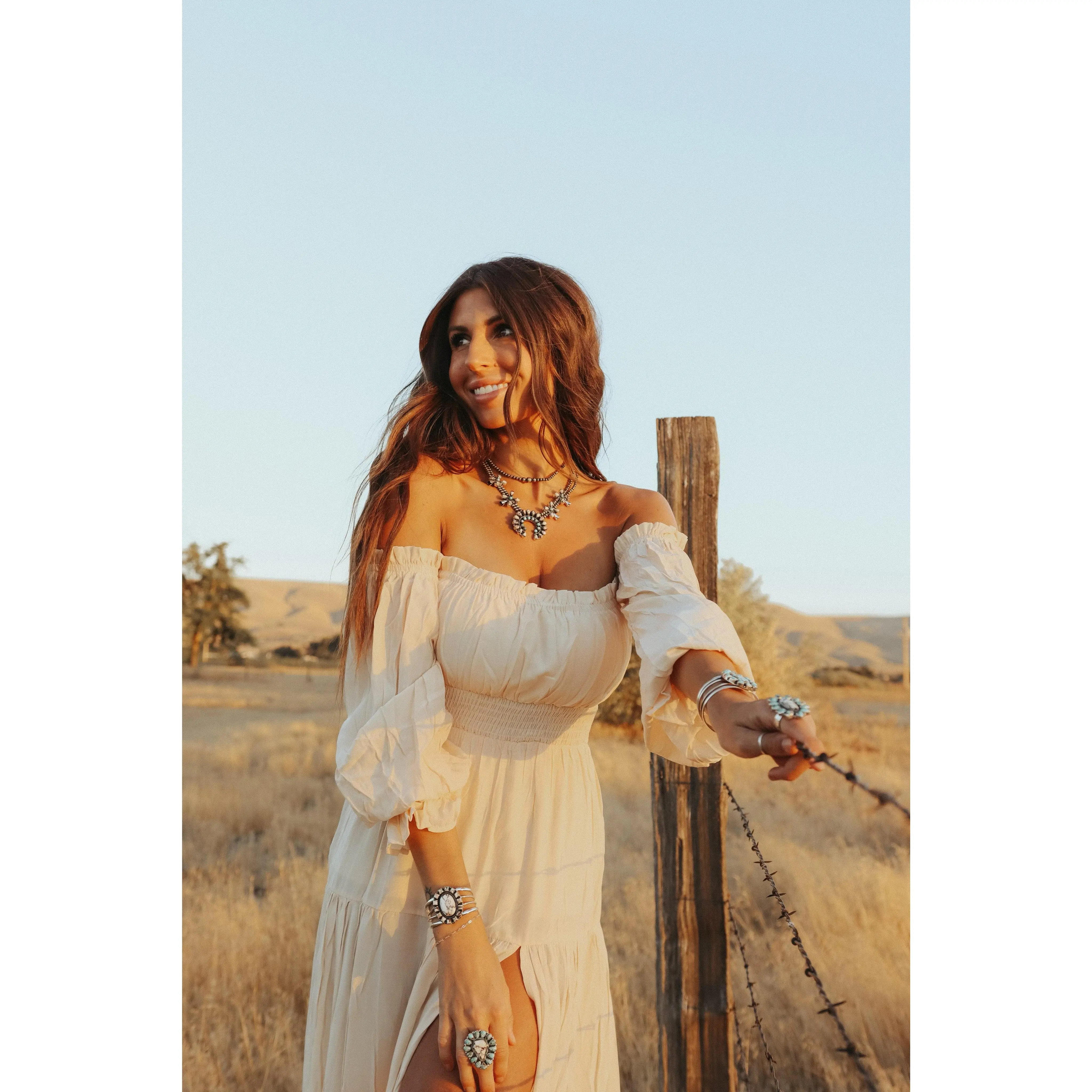 French Bohemian Maxi Dress - Cream - TikTok Shop French Bohemian Maxi Dress - Cream - TikTok Shop