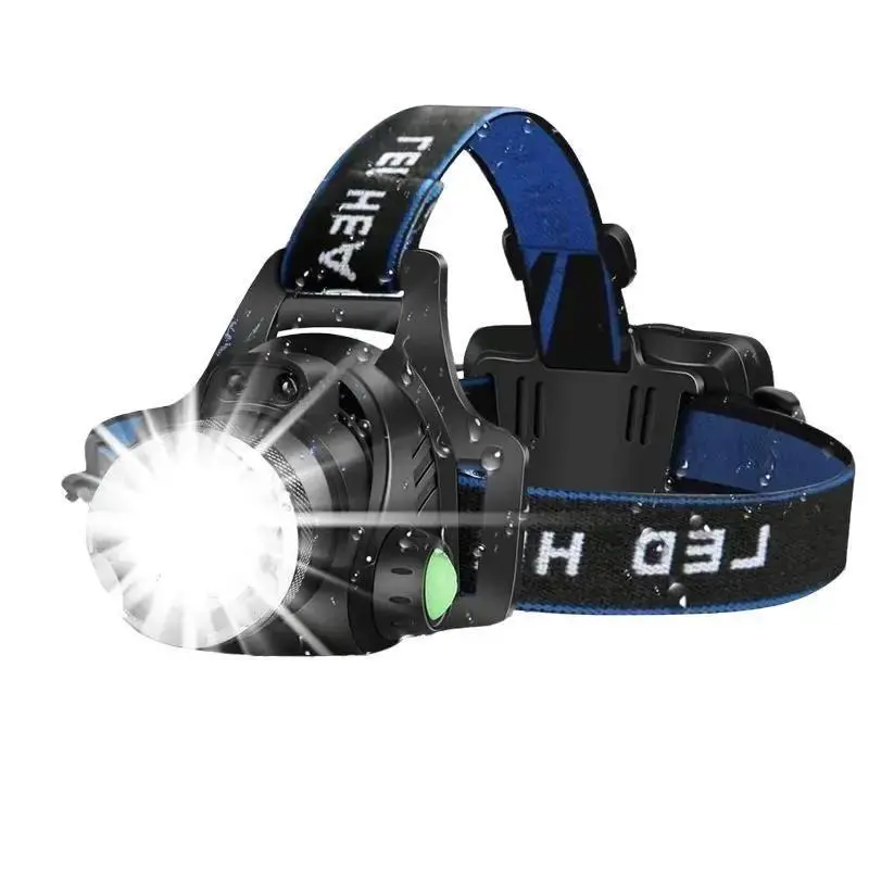 25000LM High Lumens USB Rechargeable Zoomable LED Headlamp - Aluminum, Adjustable, IPX-4 Rated Water Resistant, Strobe Light, Swiveling Headband, Emergency Worklight for Camping, Outdoor Activities, Flashlights High Lumens, Zoomable Led Flashlight, Riding