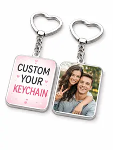 LoonStore Acrylic Square Keychain - Personalized Image Photo Print, Custom Fashion Accessory Gift for Daily Use