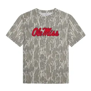 {Full Size S-5XL} Hot Trend Ole Miss Mossy Oak Camo T-Shirt 3D Collegiate Spirit Graphic Tee Unisex Tailgate Shirt Hunting Outdoor Streetwear Casual Top Breathable Lightweight Cotton Timber Days Style TikTok Shop US Outfit