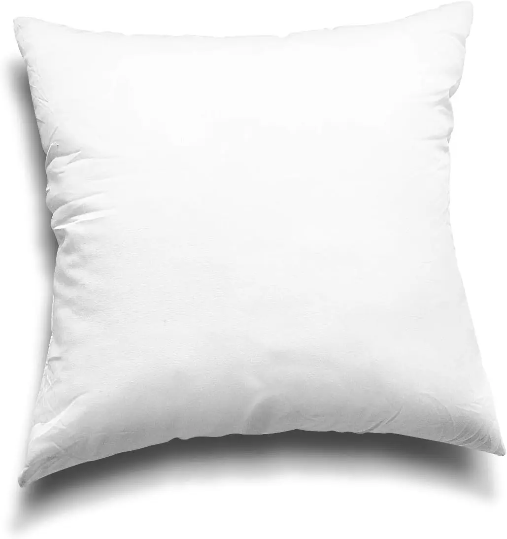 Pillow Inserts, 2-Pack, Polyester Fiber Pillows, for Sofa Beds and Decorative Pillows, Plump and Fluffy, Provides Support for the Lower Back, Back, and Neck