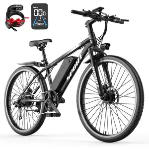 PikaBike G26 Electric Bike for Adults - 21-Speed Mountain Lightweight Ebike with Peak 1500W 30MPH Brushless Motor, 720Wh Removable Battery, 26X2.1 Tire Step Over E-MTB, PedalAssist Range: 40-70 miles