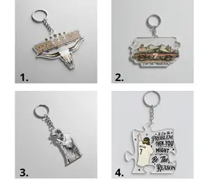 Cowboy Acrylic Keychain Collection, Bag Decor
