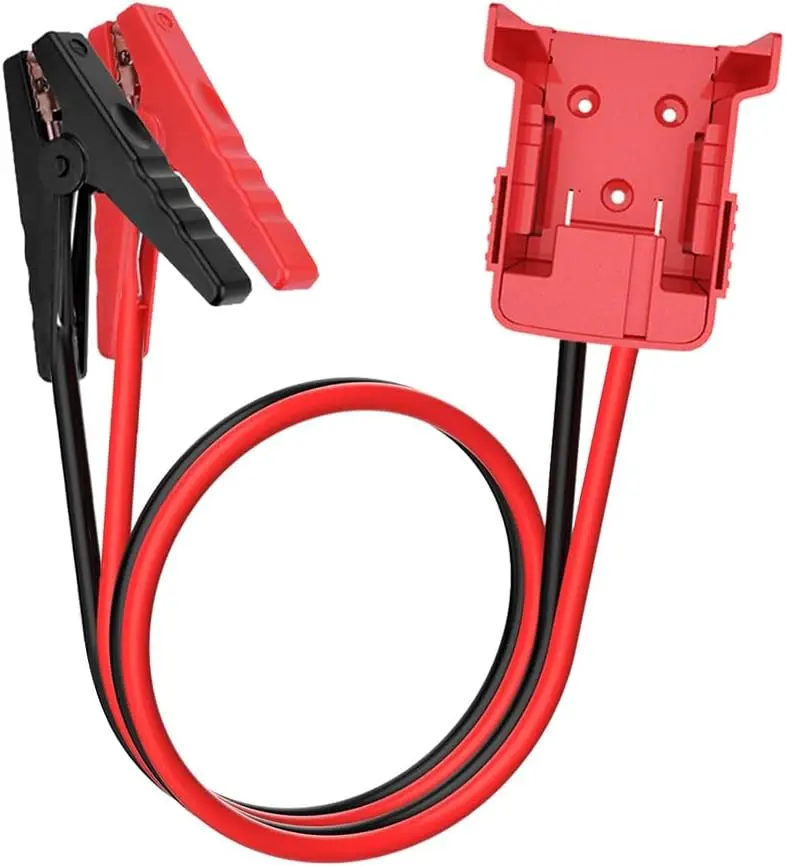 Jumper Cables Compatible with Milwaukee M18 Battery, 2FT 8AWG Portable Battery Jumper Starter Automotive Booster Cables Power for Car Jump Starting Using Tool