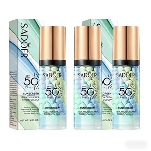 3 In 1 Makeup Primer for Face,SPF 50,Primer for Face Before Makeup,One Step Color Corrector,Sunscreen Makeup Primer,Neutralizes Redness,Skin Tone Even,Summer Oil Control Moisturizing Makeup Base