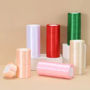 Satin Multi-Color Decorative Ribbon Spool Set, Home & Festive Party Supplies for Sprays, Confetti & Streamers Wedding Balloon Gift Flower