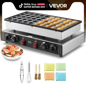 VEVOR 50PCS 43mm Mini Dutch Pancake Maker Commercial Dorayaki Baker 1700W VEVOR 50PCS 43mm Mini Dutch Pancake Maker Commercial Dorayaki Baker 1700W