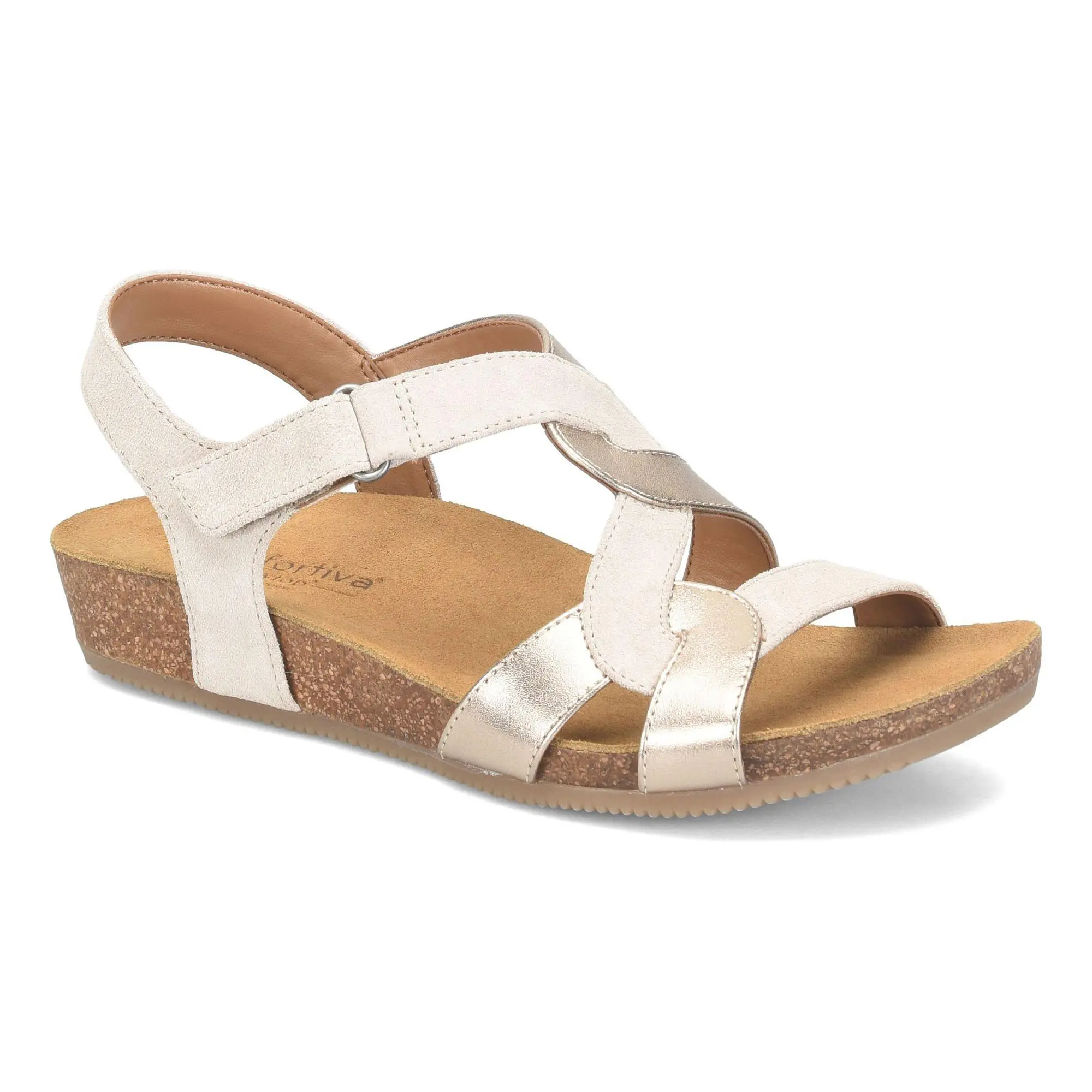 Comfortiva Leather Colorblock Sandal - Garner Comfortiva Leather Colorblock Sandal - Garner