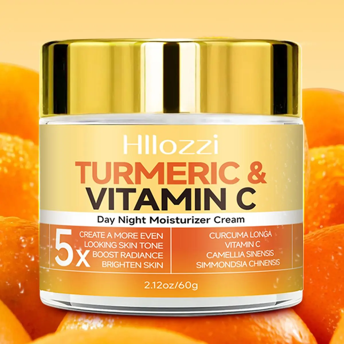 Turmeric & Vitamin C Moisturizing Cream, Daily Brightening & Deep-Moisturizing Firming Facial Cream, Hydrating and Nourishing Skin Care Day and Night Face Cream for Women and Men, Daily Moisturizing Blend, Deeply Moisturizing