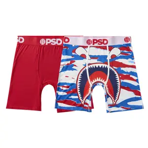 PSD Mens Warface American Boxer Brief 2 Pack - Standard Length 7 Inch Inseam, Soft and Breathable Cotton Blend Fabric PSD Mens Warface American Boxer Brief 2 Pack - Standard Length 7 Inch Inseam, Soft and Breathable Cotton Blend Fabric