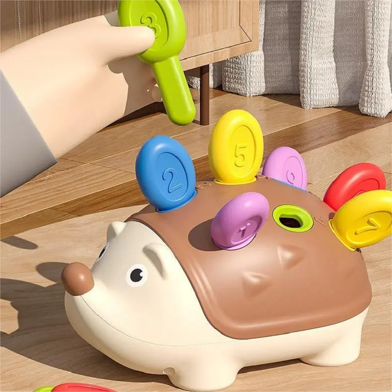 Fine Motor Toys for Toddlers, Preschool Learning Tool, Hedgehog Learning Counting & Sorting Montessori Educational Sensory Toy, Multi Activity Playset, Sensory Gifts for Kids Boys Girls, Learning Materials, Blocks for Toddlers